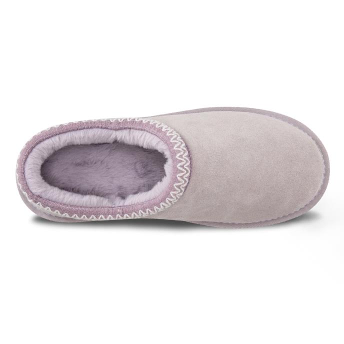totes® Icons Ladies Microsuede Shoot Slippers Lilac Extra Image 4